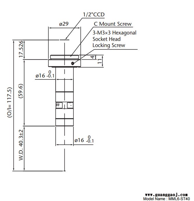 日本茉丽特      MML-ST系列     MML6-ST40    百万像素   远心工业镜头图3