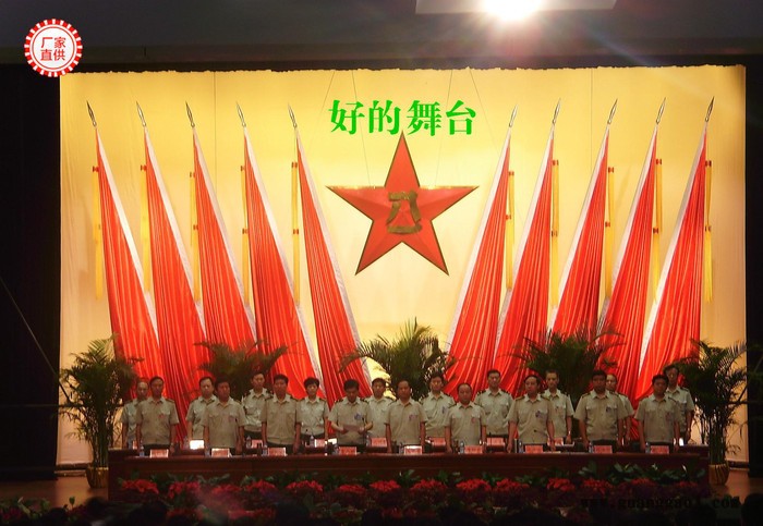 全套舞台专业演出升降电动对开轨道防火阻燃丝绒幕布台面机械设备图3