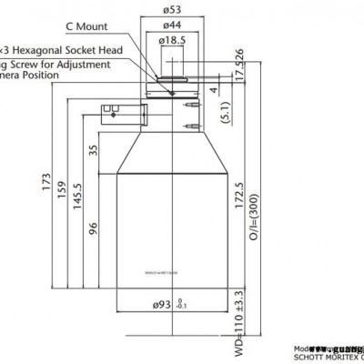 日本茉丽特       MML-5M系列      MML014-HR110D-5M     远心工业镜头
