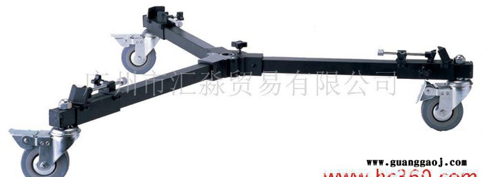 三脚架脚轮,脚轮,wako脚轮,WAKO专业摄像三脚架脚轮滑轮车 （和高图3
