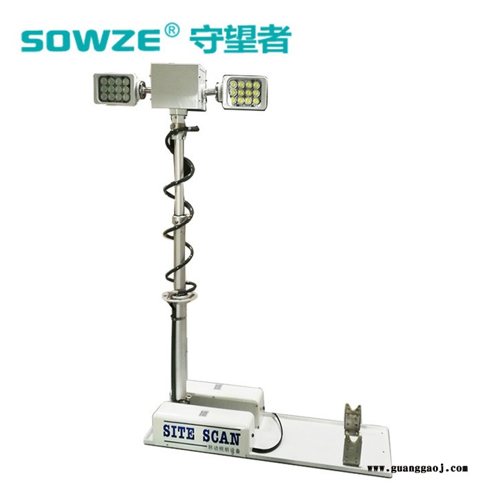 守望者车载升降灯杆 车载抢险救灾用涡轮侧卧式升降照明搜索云台图1
