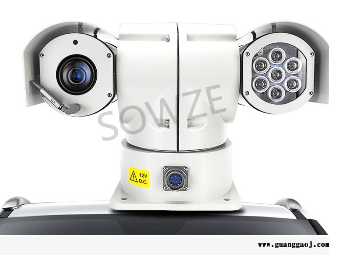 守望者 AHD高清130万车载云台 环保局专用ptz camera 车载云台图1