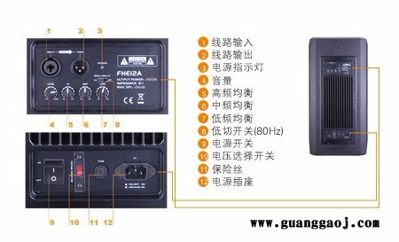 音王音响 FHE 系列   FHE8A / FHE10A / FHE12A / FHE15专业音响  舞台灯光音响图2