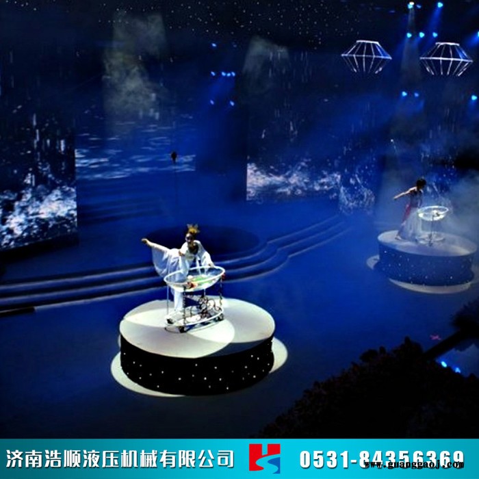浩顺SJWT 升降舞台 婚庆旋转舞台 电动升降台 酒吧蹦迪地颤台 舞台升降机厂家图5