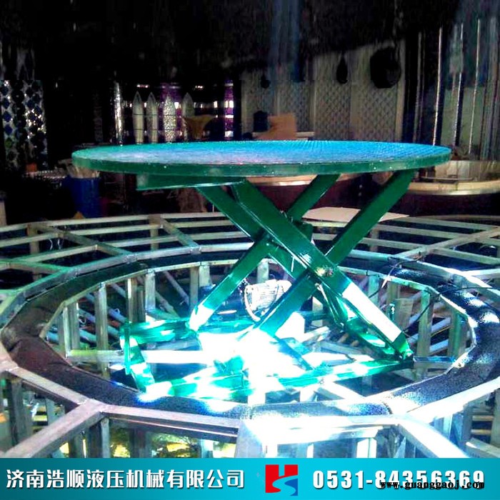 浩顺SJWT 升降舞台 婚庆旋转舞台 电动升降台 酒吧蹦迪地颤台 舞台升降机厂家图2