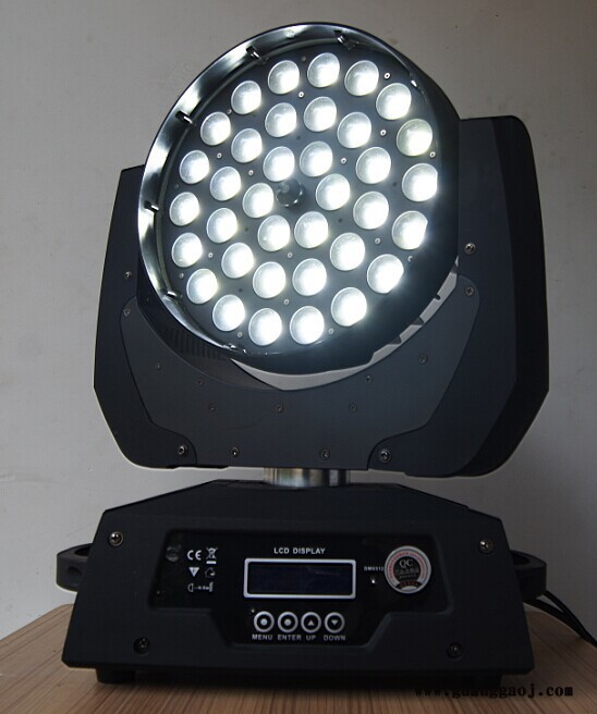 供应佰冠led36颗调焦摇头灯广州 舞台灯光 led摇头灯 10w36颗大功率摇头染色灯 舞台灯光厂家 酒吧舞台设备演出图4