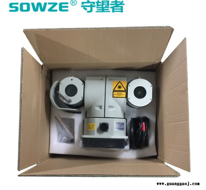 深圳 SDI激光车载监控 200万车顶云台摄像机 30倍变焦360度旋转看 红外夜视500米 边防哨岗图3