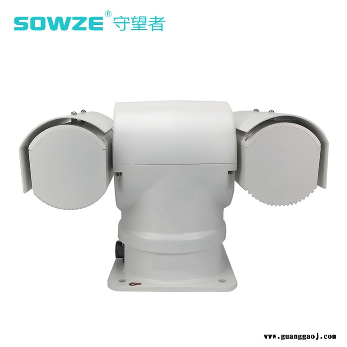 车载车顶云台网络高清360度全景摄像机红外夜视监控带雨刷200万 360全景智能高清400万红外车载云台图2