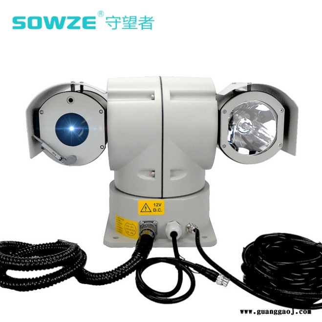 氙气灯全彩云台摄像机 日夜彩色高清云台摄像机 360监看车载云台图2