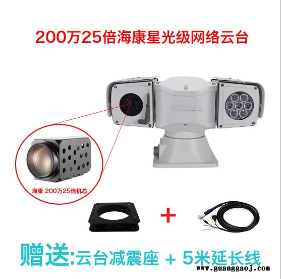 网络IP车顶云台摄像机vehicle PTZ25倍机芯巡检车环境车监控高清图2