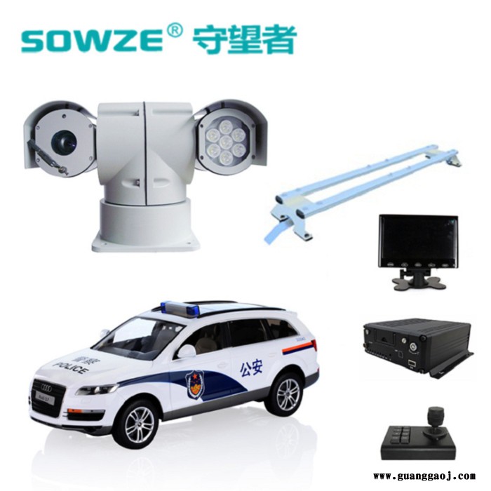 sowzeWX-MAC8108TAHD指挥中心远程监控系统套装 130万高清车载云台摄像机360度无线图4