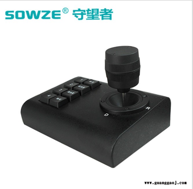 守望者供应**PELCO协议车载监控专用控制键盘 金属外壳车载云台三维控制器图5