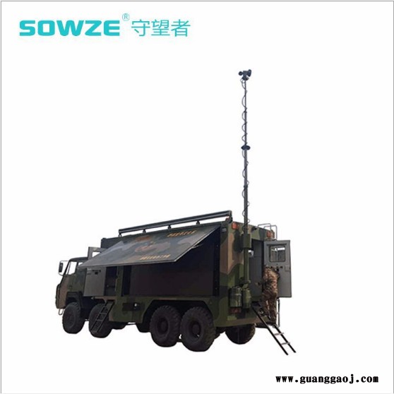 守望者 重负载升降定制车载电移动升降跪杆可安装在消防指挥车事故勘察车应急车上可旋转的云台照明灯组成可移动的多功能设备图2
