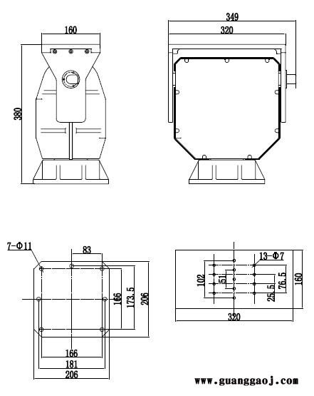 供应飞越 重载云台  森林防火 边防海防云台  车载云台 济南飞越FY-SP5035云台图2