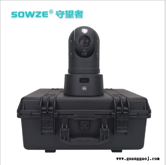 4G布控球 户外200万网络球机车顶防水抗震带电池存储喇叭卡槽三角支架电源箱子 应急车运动场工地矿山工程建筑 360监控图1