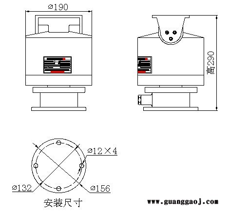 供应防爆云台，油库专用防爆云台，防爆控制云台，浇封型防爆云台，防爆监控云台图2
