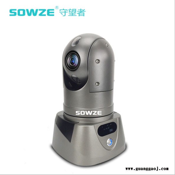 守望者带蓝牙对讲功能4G布控球 户外工地支持2张SD卡4G云台摄像机 OLED布控球 电力专用经济型布控球图1