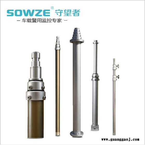 守望者 气动升降桅杆 重负载升降定制车载电移动升降跪杆可安装在消防指挥车事故勘察车应急车上可旋转云台照明灯图4