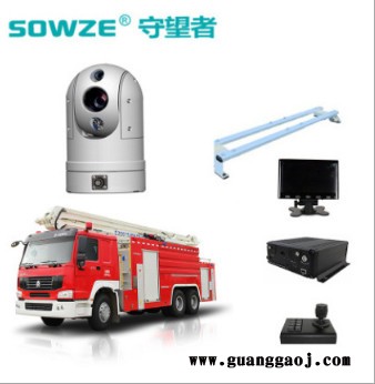 厂家供应铝合金红外车载云台摄像机 消防车4g车载视频监控系统 车载红外智能球机图2