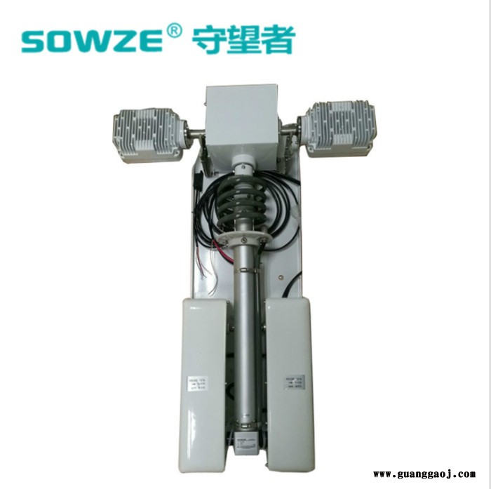 摄像头车载云台移动升降杆 1米8车顶照明灯摄像机监控器支架 守望者厂家直供天线倒伏曲轴气动升降杆 遥控应急抢险车监控设备图3