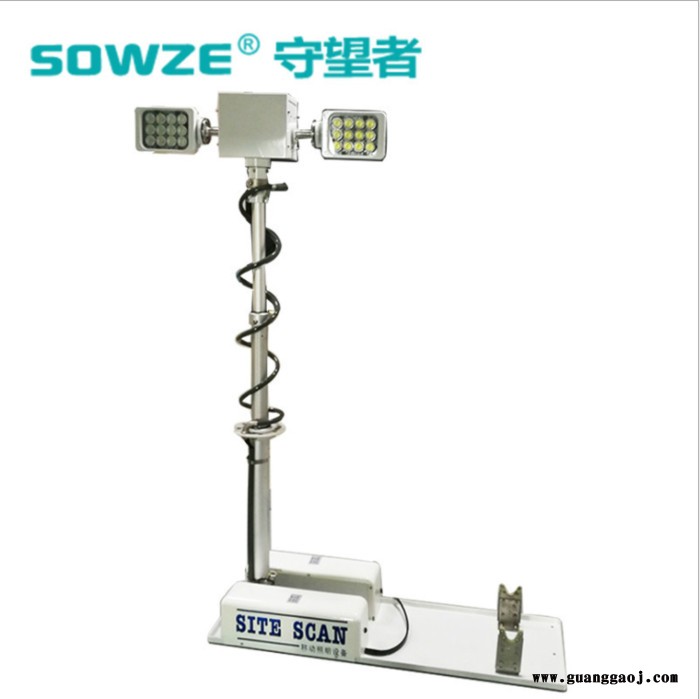 摄像头车载云台移动升降杆 1米8车顶照明灯摄像机监控器支架 守望者厂家直供天线倒伏曲轴气动升降杆 遥控应急抢险车监控设备图1