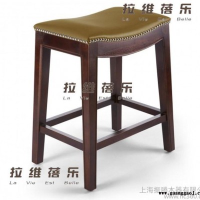 供应美式酒吧吧台凳 换鞋凳 梳妆凳 摄影棚凳 方凳 （咖啡厅餐厅实木椅子订做）