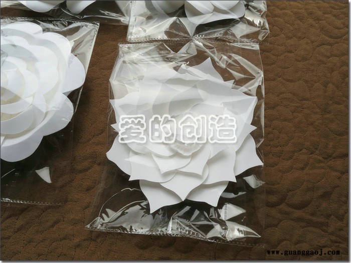 爱的创造婚庆装饰纸质工艺橱窗展示影楼摄影背景花墙仿真纸艺花套餐100朵OTAH-01
