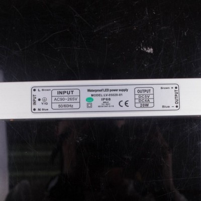 绿美能5V20W舞台灯光电源LED恒压防水电源