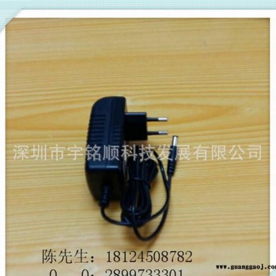 欧规带带指示灯插墙式12V2A开关电源24W安防监控摄像机电