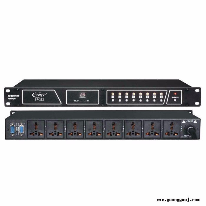 SYYP思音SP232 八路电源时序器，KTV舞台演出工程电源控制器，控制管理器，电源锁控制器，智能控制时序器图2