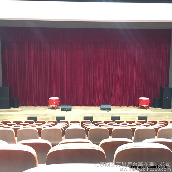 顺泰万里 麻绒幕布 阻燃舞台幕布图2