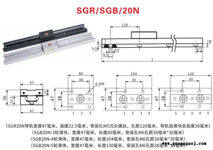 双轴心导轨SGR10-35 高速耐磨防尘内夹式双轴心直线导轨 内夹式双轴心导轨 厂家生产销售双轴心导图3