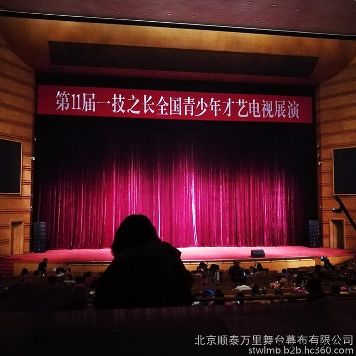 顺泰万里 真丝乔绒幕布 阻燃幕布 垂感柔顺图2