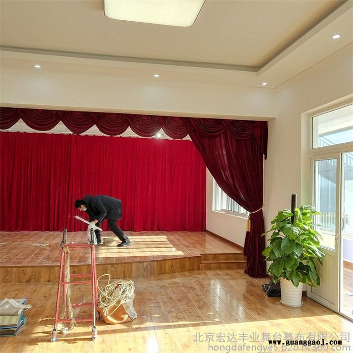 元旦演出舞台幕布 青少中心幕布 幼儿园背景幕布 学校幕布 少年宫演出幕布图6