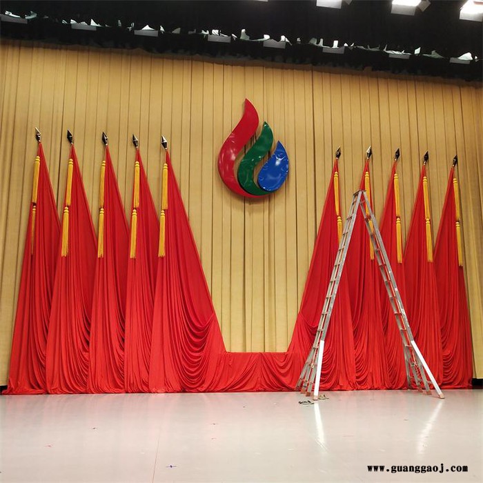 厂家批发韩国立绒舞台幕布 会议幕布 演出幕布图3