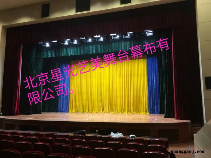 B1级阻燃舞台幕布定做图2