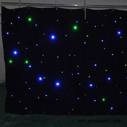 定制升降版婚礼星光幕布星空幕布LED四线灯珠背景星空幕图6