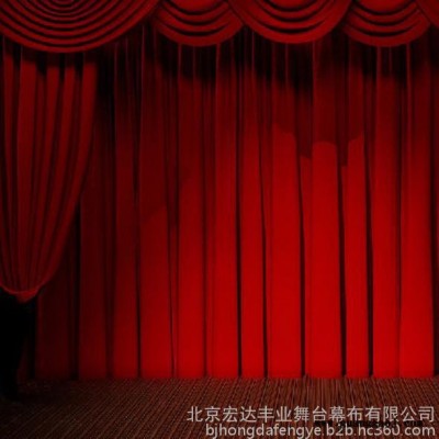 批发电动舞台大幕  演出幕布 舞台幕布 背景幕布  会议幕布厂家