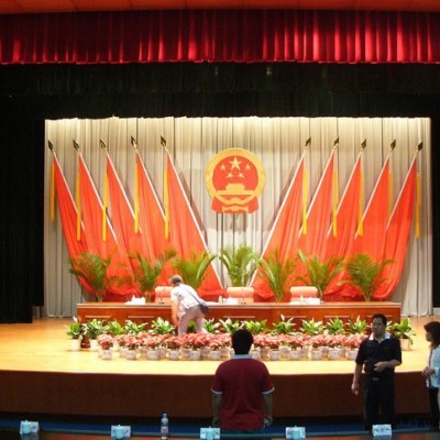舞台机械幕布舞台幕布阻燃效果好色泽鲜艳品质保证89