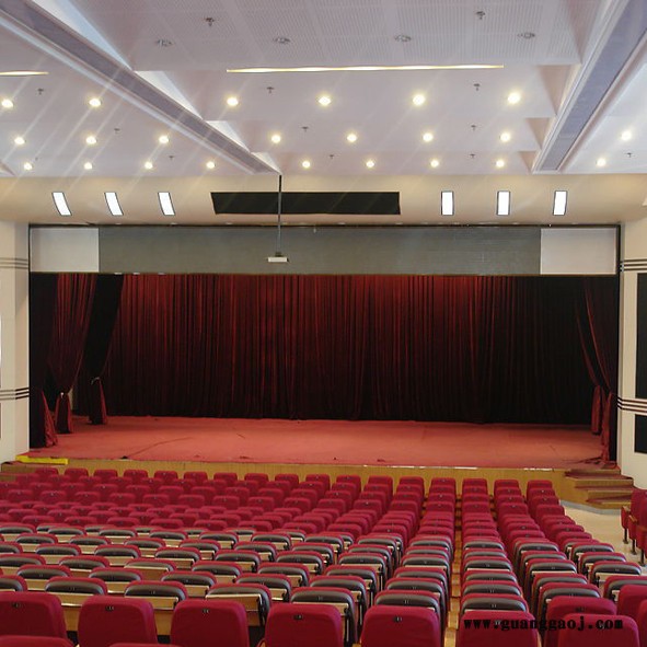 厂家批发阻燃麻绒舞台幕布 会议幕布 戏剧幕布 演出幕布 礼堂幕布图1