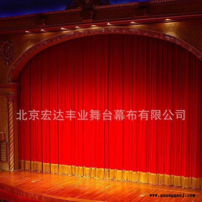 阻燃金丝绒舞台大幕 侧幕 檐幕 背景幕布图7