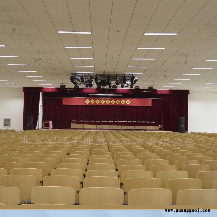 制作舞台幕布 电动开合大幕  礼堂幕布 剧场演出幕 背景幕图5