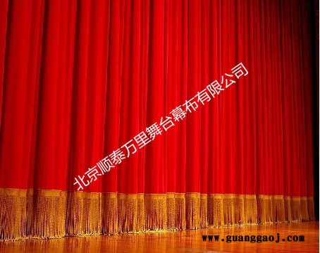 顺泰万里幕布长期供应阻燃舞台幕布  黄色背景幕布 各种阻燃绒布幕布 阻燃纱幕图6