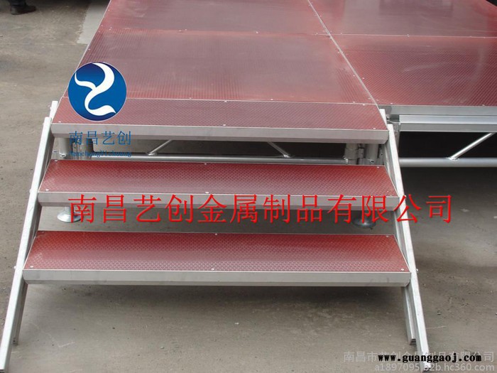 铝合金舞台/活动拼装舞台/高度可调节/T台/玻璃舞台/南昌艺创舞台桁架**