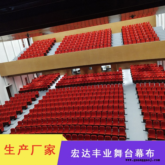 厂家批发阻燃麻绒舞台幕布 电动会议幕布 剧场幕布 礼堂幕布图2