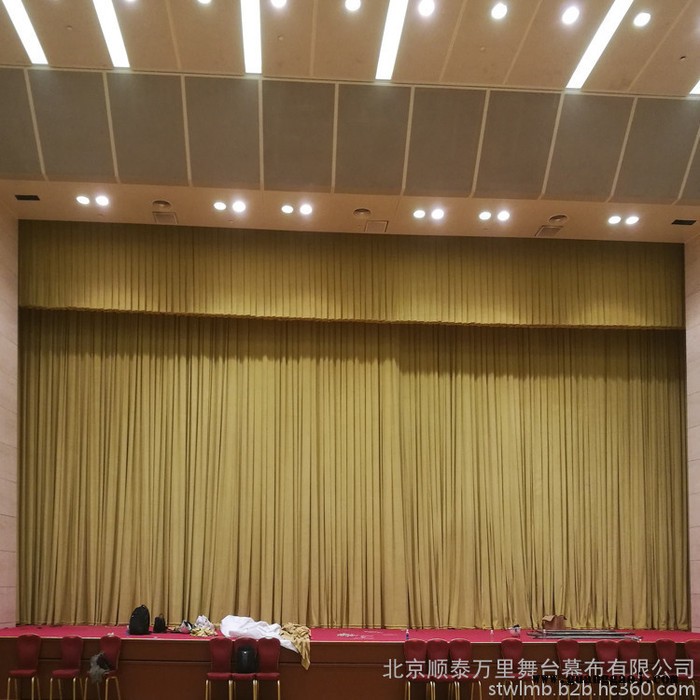顺泰万里阻燃舞台幕布 进口鹅绒幕布 舞台大幕图5