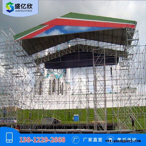 户外舞台架演出舞台架背景架线阵列音响架舞台桁架厂定制LW202007图4