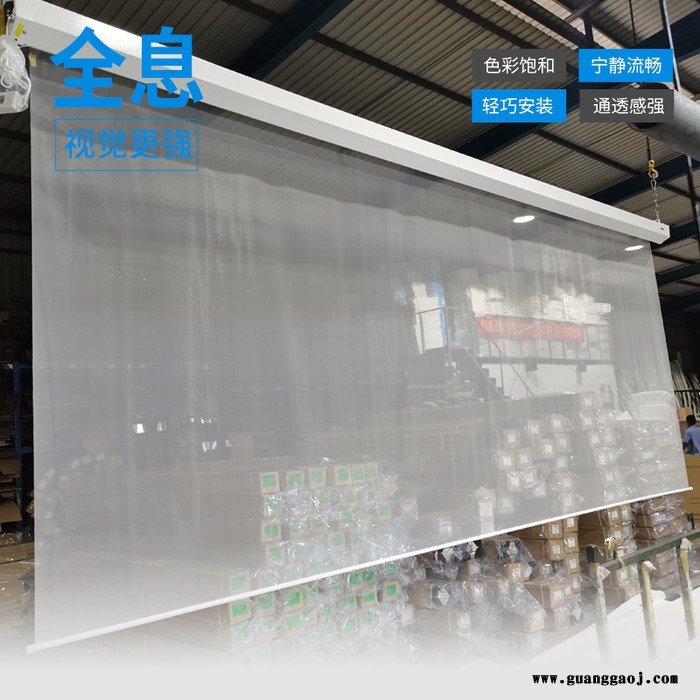 DILONE 全息投影纱幕双面成像大尺寸硬质平整电动升降式裸眼3D 全息展柜全息纱幕图3