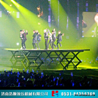 浩顺SJWT定制 演出舞台 旋转展台 婚庆酒吧蹦迪台 圆形升降旋转 方形T台 舞台工程安装