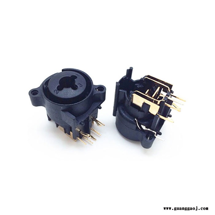 D·SWITCH 直插 舞台音响设备连接器插头卡侬插座 音频三芯迷你图2